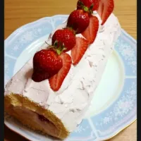 あまおう使用♡いちごのロールケーキ|masakoさん