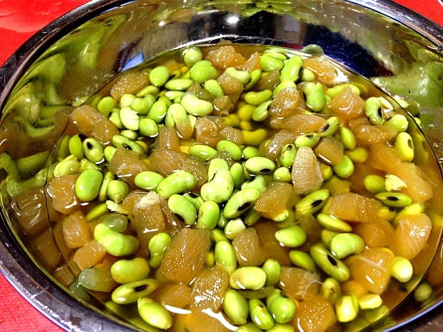 豆数の子仕込み中 Pickled Soybeans And Herring Roe In Sake 鰻大好き Snapdish スナップディッシュ Id Fyivja