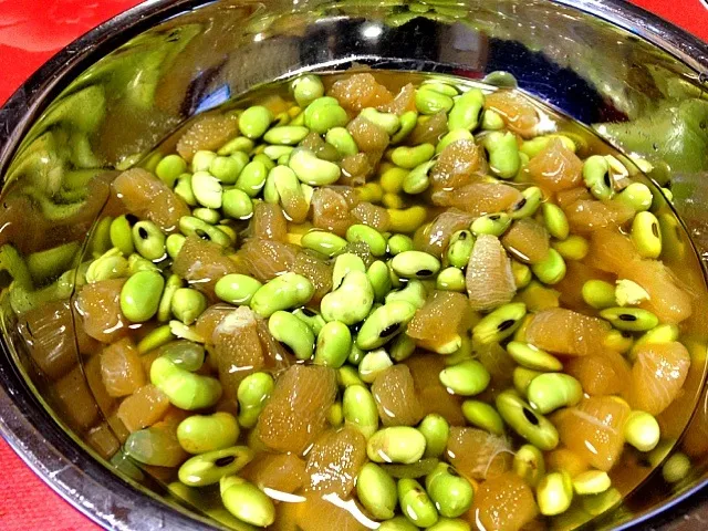 豆数の子仕込み中 / pickled soybeans and herring roe in sake|鰻大好き❤さん