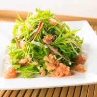 Snapdishの料理写真:香り野菜のトマトみぞれサラダ