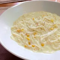 豆乳コーンクリームにゅうめん|rorokunさん