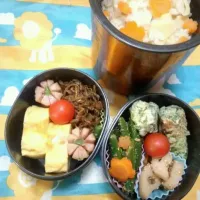 Snapdishの料理写真:4/4（木）のお弁当|咲夢さん