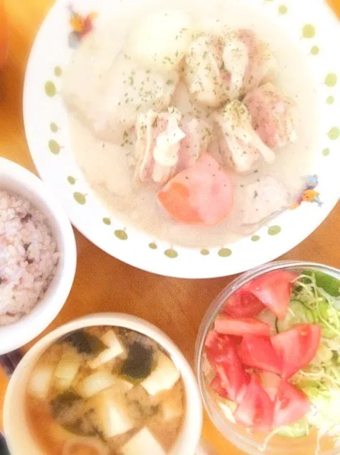 Snapdishの料理写真:ロールキャベツ定食|水野愛日(ミズノマナビ)さん