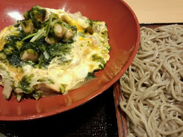 生海苔入り親子丼と蕎麦のセット|kunio fukayaさん