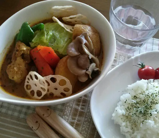 Snapdishの料理写真:おうちでスープカレー♪|森田 藍さん