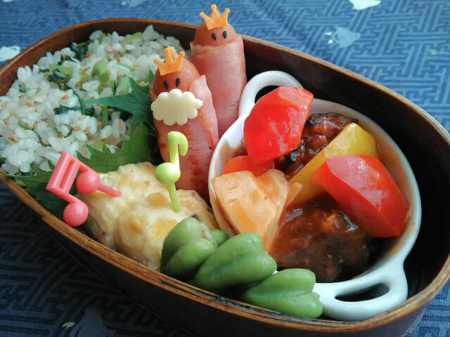 酢鶏とかぶの葉混ぜご飯弁当|ストウさん