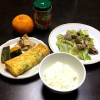 Snapdishの料理写真:炒め物＆卵焼き＆副菜2品|marciaさん