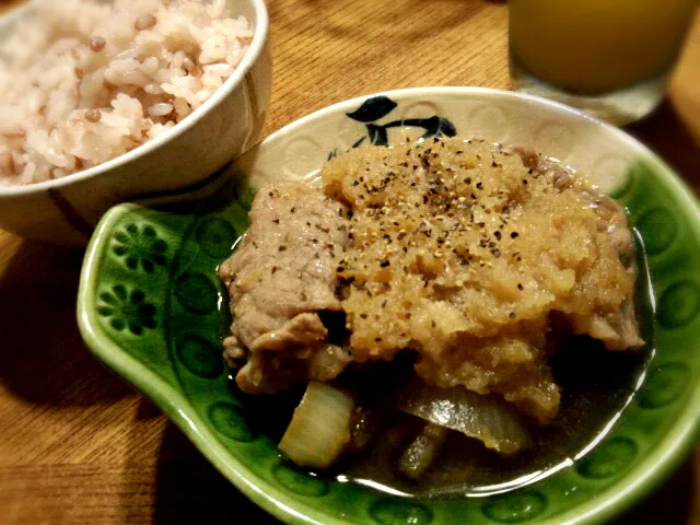 牛肉のみぞれ鍋|しるばさん