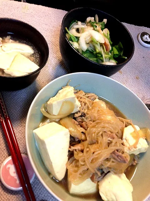 肉どうふと、豆腐スープ|はるむんさん