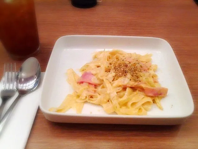 Pasta Cabonara 🍝 ร้านนี้หากินยากแท้ สาขาน้อยลงไม่เหมือนเมื่อก่อน|pimonpakさん