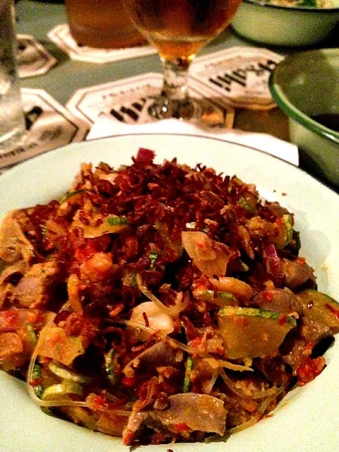 Gizzard and cucumber salad with spring noodles|Funky Chefさん