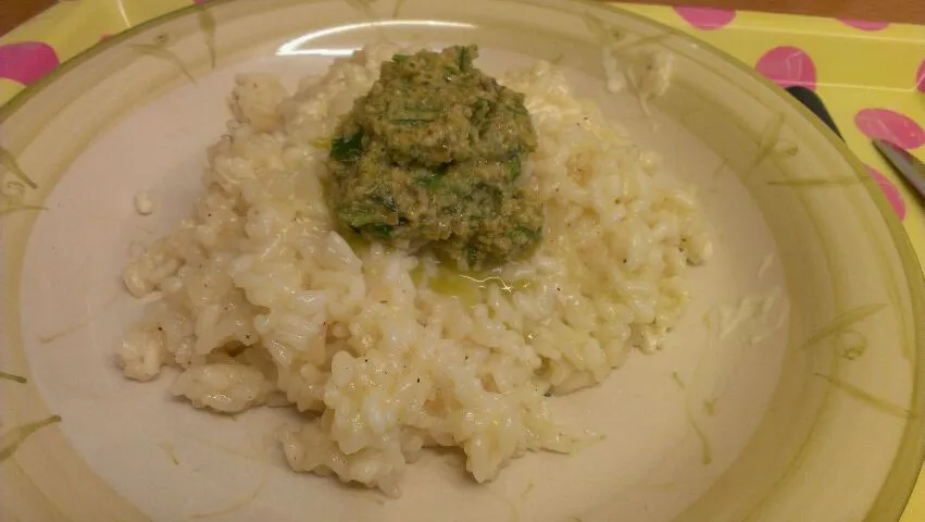 lemon grass risotto with lime leaf tapenade|Dean Haylettさん