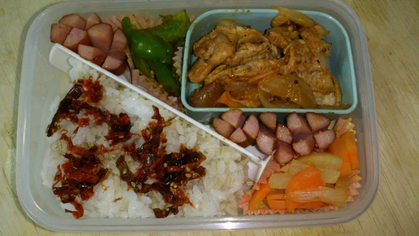 Snapdishの料理写真:旦那さん弁当|ひまわりさん