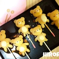 Snapdishの料理写真:リラックマのみたらし団子🍡