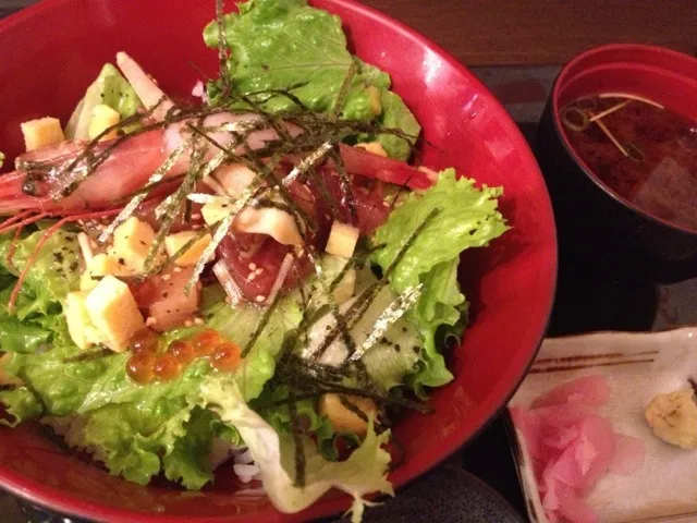 海鮮まぜ丼「銀しゃり丼」赤だし付|JUNOさん