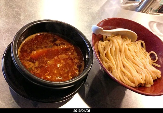 Snapdishの料理写真:濃厚海老つけ麺♡|Bakeharryさん