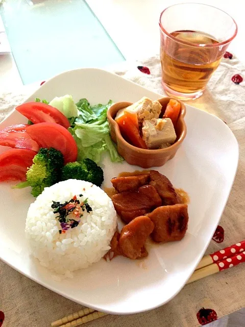 鶏胸肉の照り焼きプレート|わかなさん