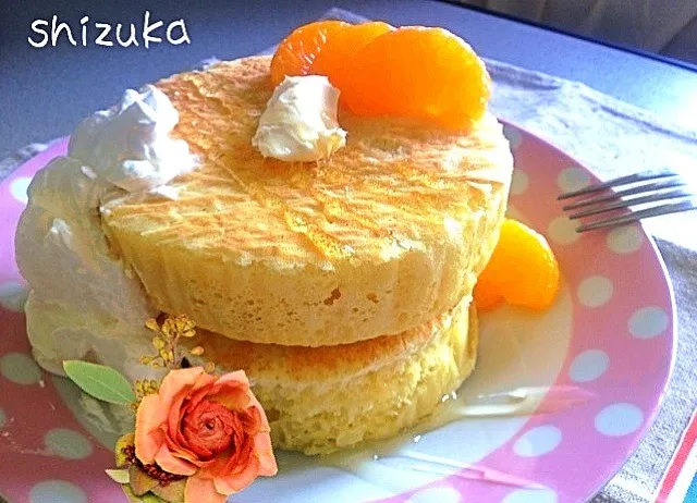 omomomさんの ♡朝食パンケーキ♡また作りましたw|しずか＊さん