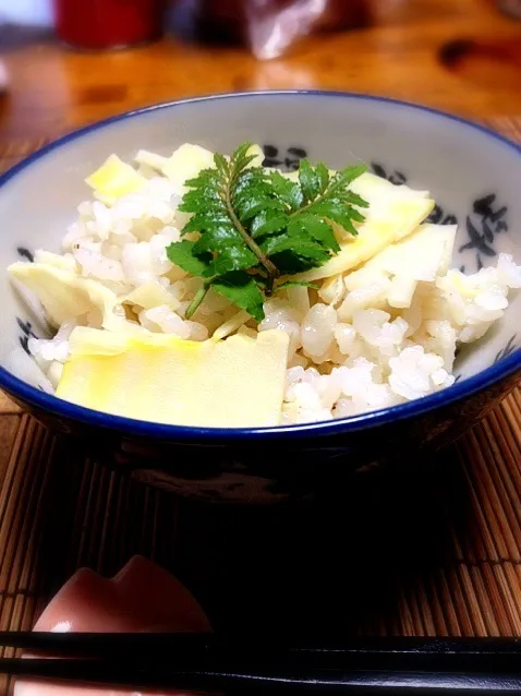 竹の子炊き込みご飯|まゆさんさん