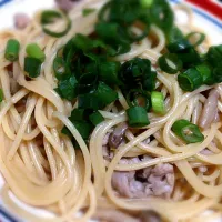 豚肉とゴボウの和パスタ|おこめさん