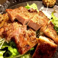 Snapdishの料理写真:豚肉の網焼き|hachi1さん