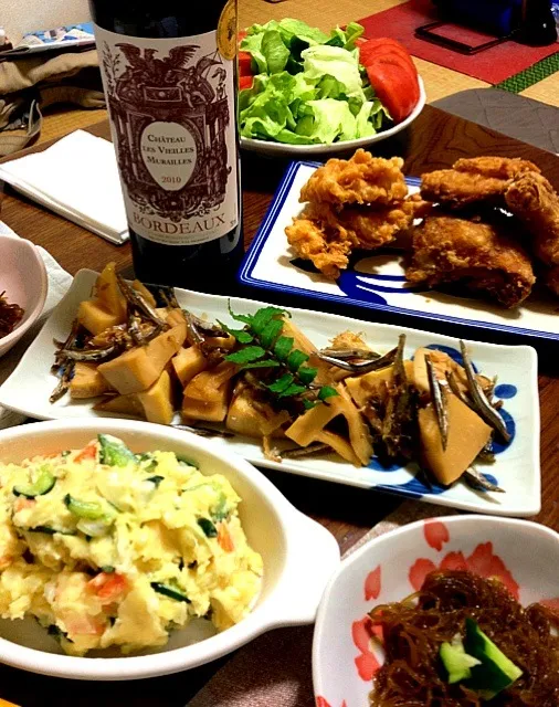 タケノコ、ポテトサラダ、ワインな感じの土曜日（≧∇≦）|everywineさん