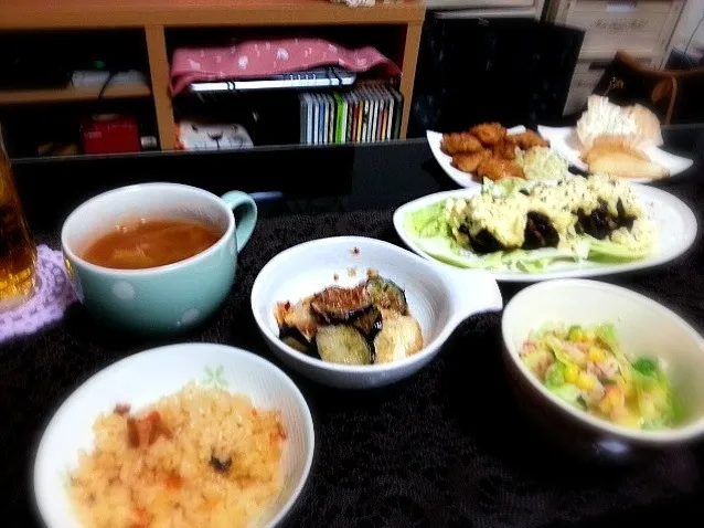 五目ご飯☆ナス南蛮☆|あいさん