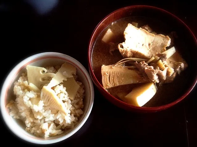 筍ごはんと郷土料理の孟宗汁|よしさん