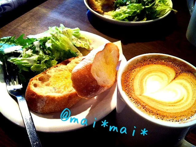 Snapdishの料理写真:モーニング@Cafe mai*mai*|meguさん