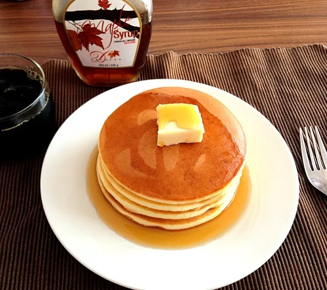 パンケーキ、アイスコーヒー|サチさん