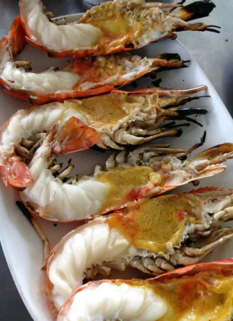 grilled river prawns|maisiさん