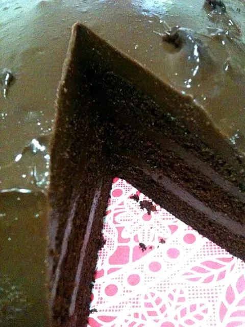 Dark chocolate cake ทำมือ เค้กวันเกิดจากญาติ|jakkritさん