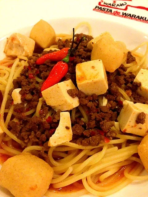 Spicy tofu spaghetti|Christine Wijayaさん