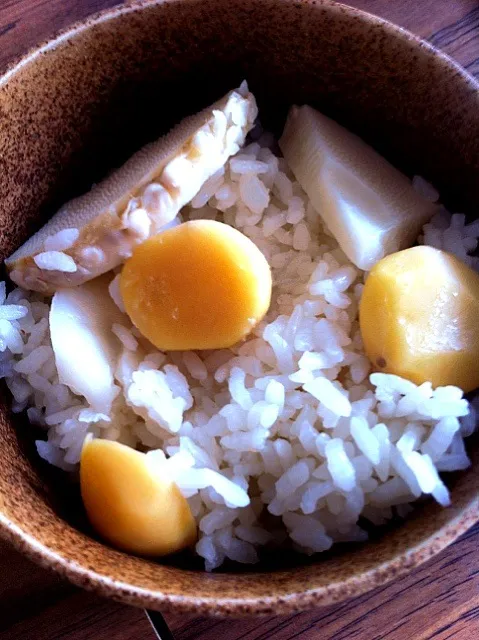 Rice with chestnuts and bamboo shoots|Megさん