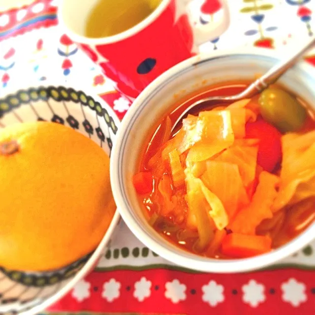 今日の朝ごはん 脂肪燃焼スープ|りささん