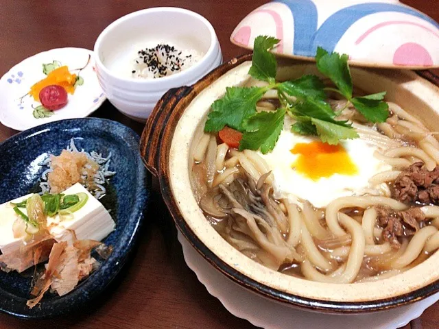 すきやきうどん定食|ponkyさん