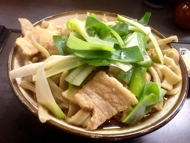 冷肉(太麺)@角萬(四ッ谷)|yoooochanさん