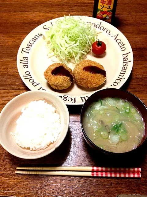 コロッケ定食|越山香菜子さん