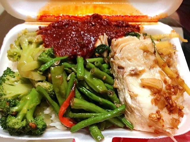 Achar, long bean and steamed fish|fattytanさん