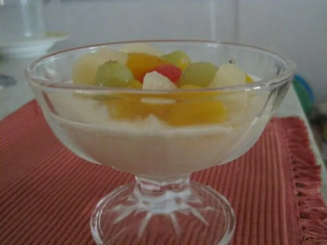 Soy Pudding with Fruit Cocktail|Mrs BNazさん