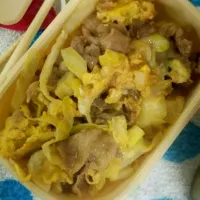 キャベツと豚肉の卵とじ丼 **|haru ^ ^＊さん