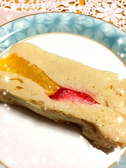 Snapdishの料理写真:染み渡る❓💛スチーマーケーキババロアヾ(≧з≦)ゞﾌﾞｯ|かよさん