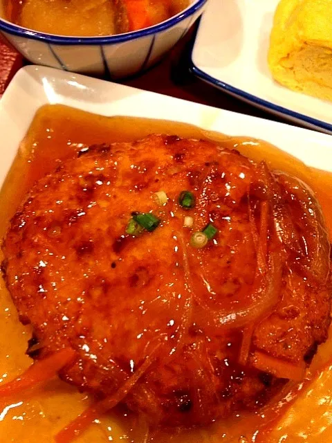 あんかけ豆腐ハンバーグ|ランチ食べ歩きさん