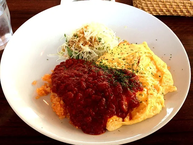 たまご料理専門店のトマトソースオムライス|まからいとさん