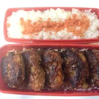 ハンバーグ(しか入ってない)弁当|かずさん