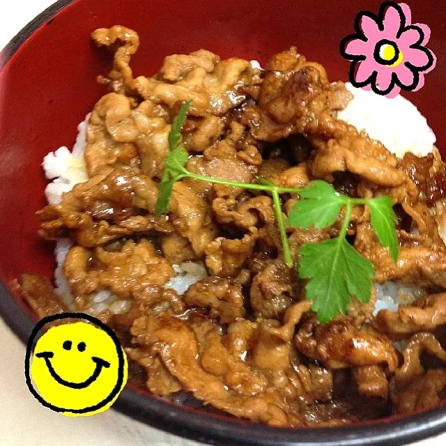 万能タレで豚丼|watamaru920さん