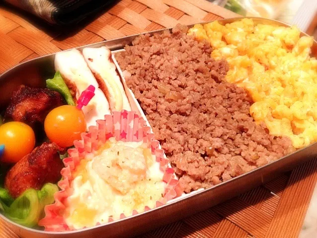 Snapdishの料理写真:二色弁当|たんさん