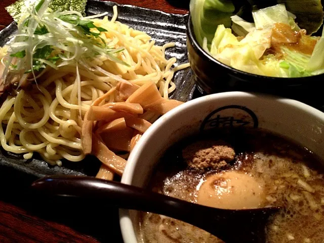 味玉つけ麺 中盛り もやしキャベツ|tecklさん