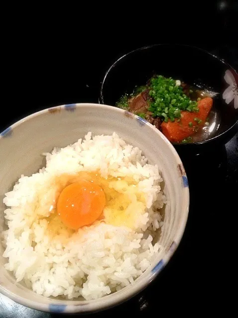 生卵ご飯+濃厚肉じゃが|FU-TEN 古原貴大さん