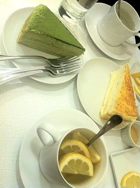 Greentea crepe and original crepe|Leleさん